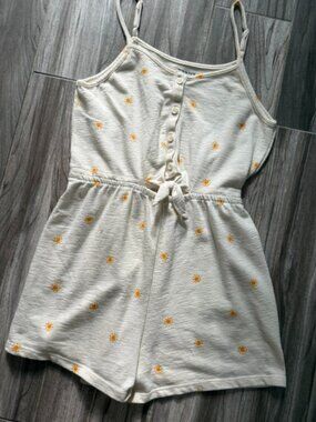(4 for $20) OLD NAVY Girls Tie Waist Cut-Out Romper - Like New - XL (14-16) Plus